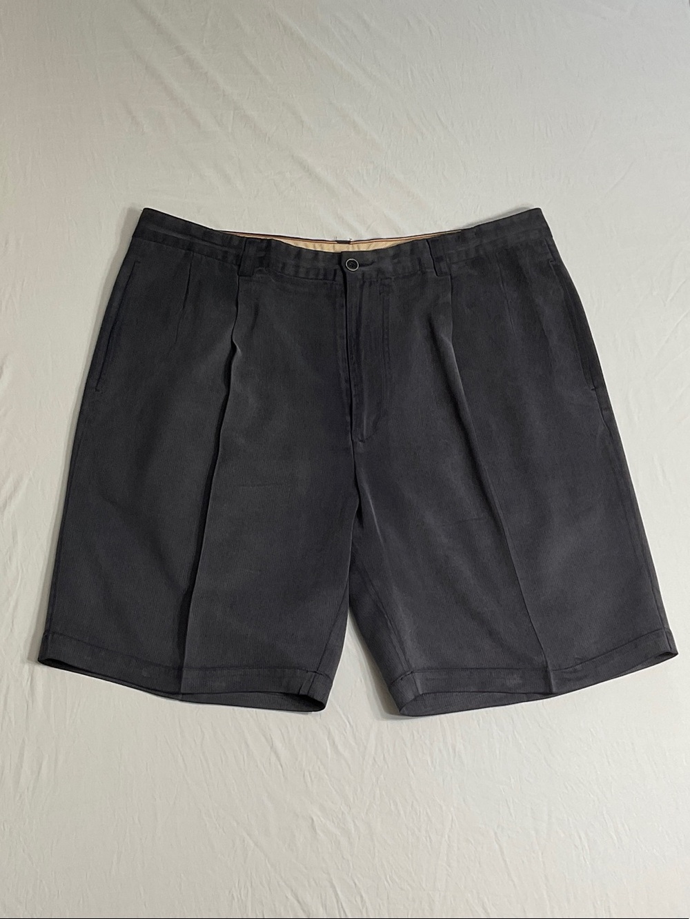 Tommy Bahama Black Flat Front Men's Shorts 38